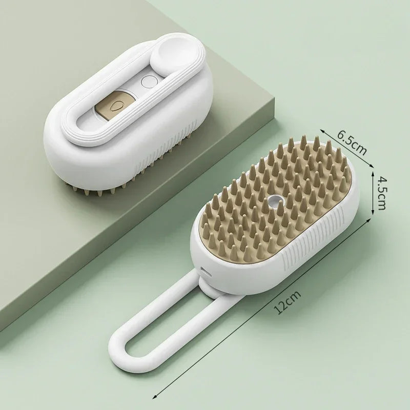 Escova a Vapor Pet — Massagem e Higiene para Cães e Gatos