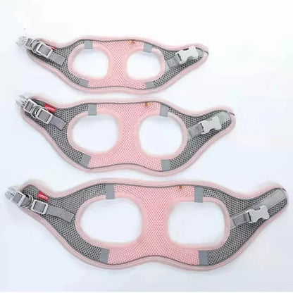 Peitoral Refletivo e Respirável para Cães — Ajustável com Argola D de Aço