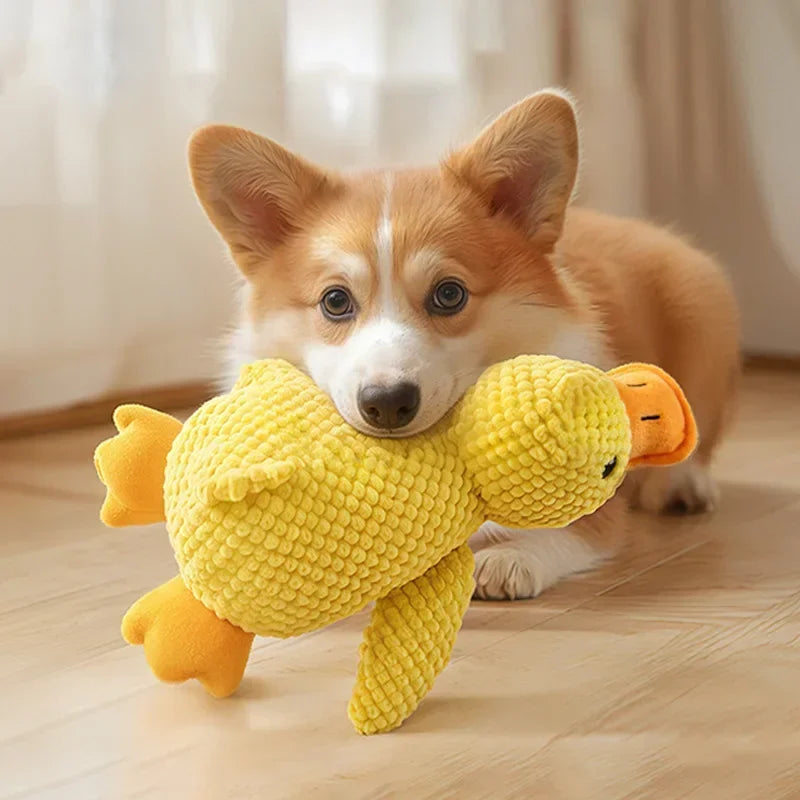 Brinquedo Pato de Pelúcia para Cães com Apito — Labubo