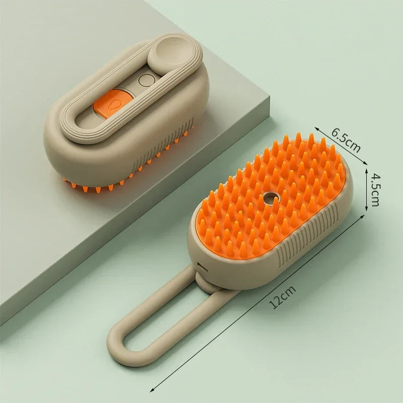 Escova a Vapor Pet — Massagem e Higiene para Cães e Gatos