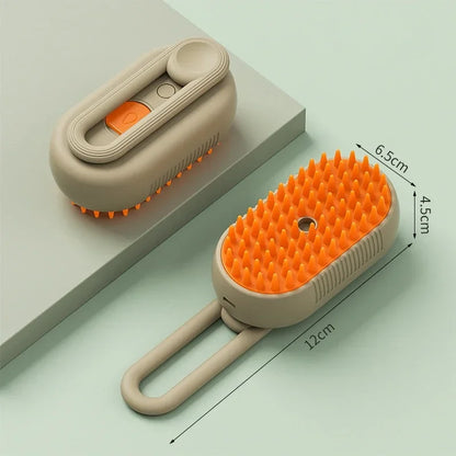 Escova a Vapor Pet — Massagem e Higiene para Cães e Gatos