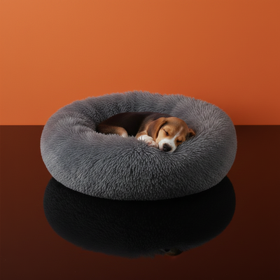 Cama Donut para Pets em Pelúcia — Redonda, Macia e Lavável
