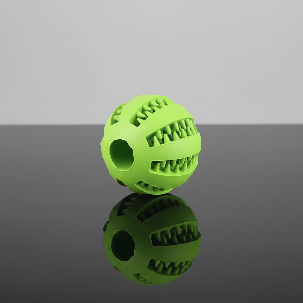 Bola dental verde – fotografia comercial