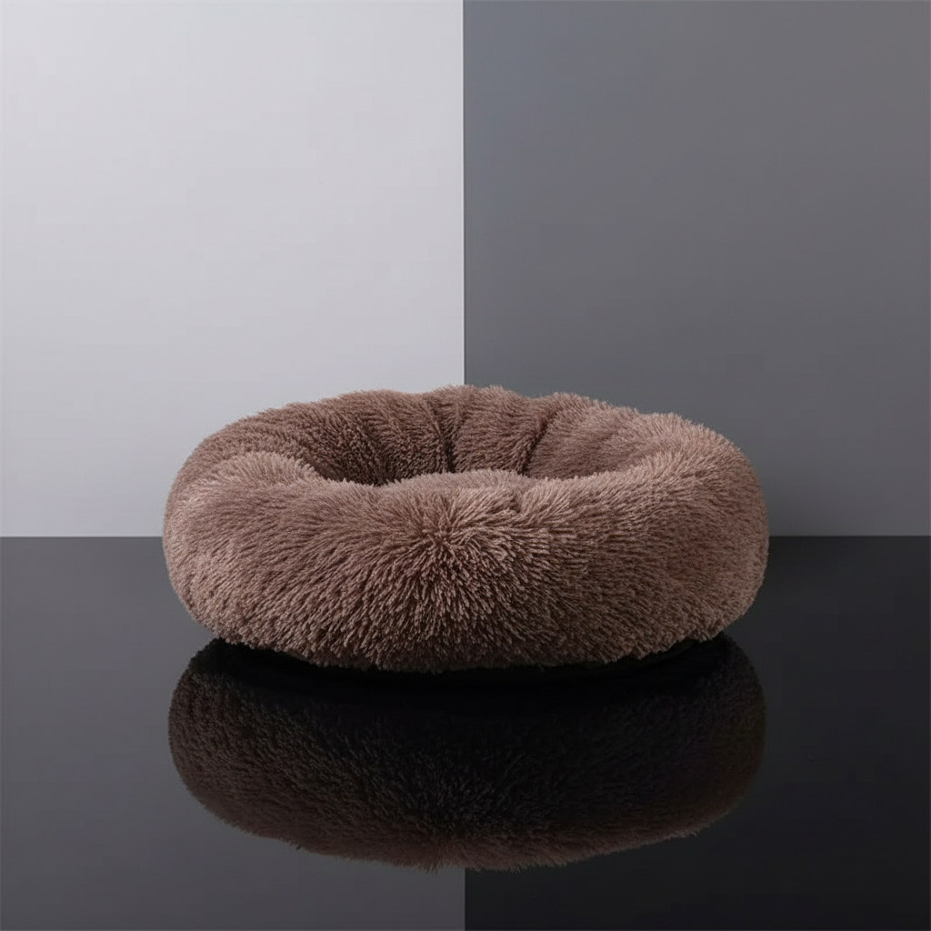 Cama donut marrom - foto de estúdio
