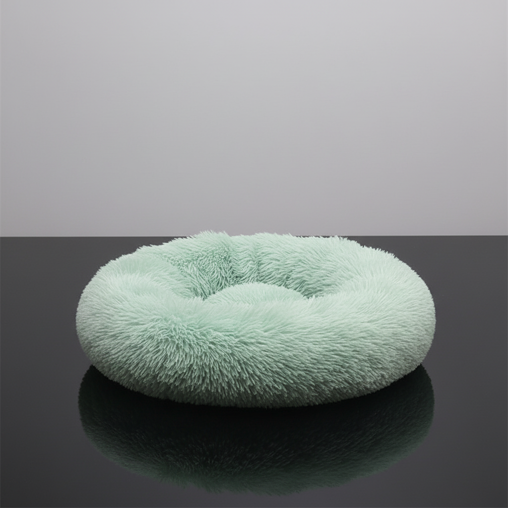 Cama donut verde menta - foto de estúdio