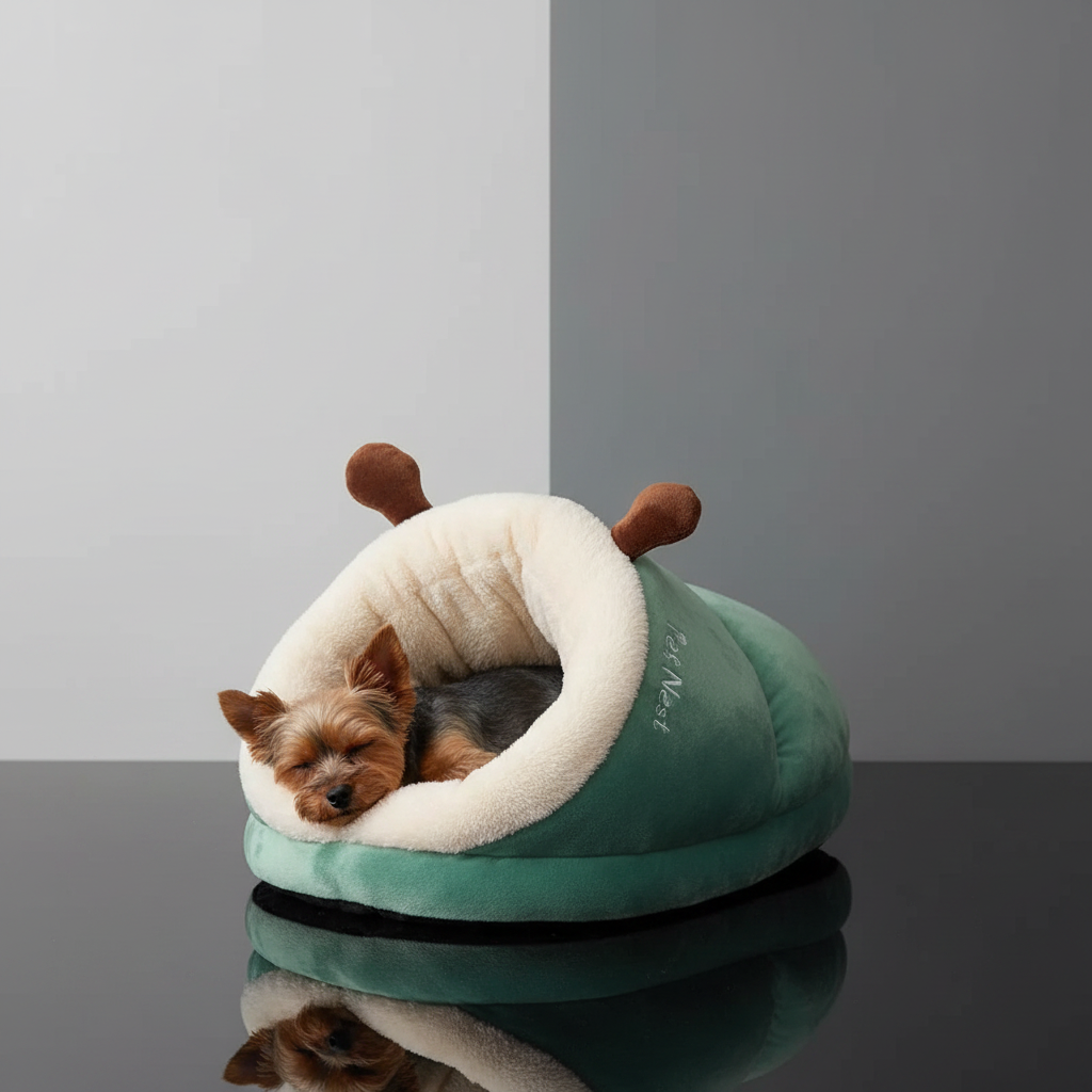 Cama Pet Verde - Fotografia de Produto