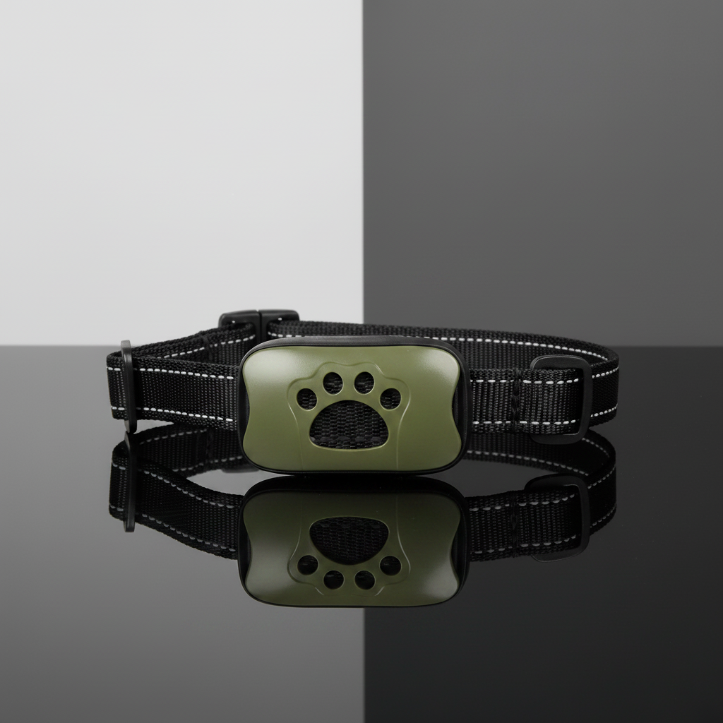 Coleira Antilatido Ultrassônica Recarregável USB para Cães