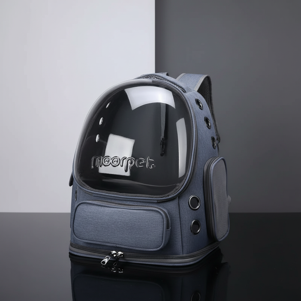 Mochila transportadora pet – fotografia de produto
