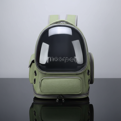 Mochila transportadora pet verde oliva – fotografia de produto