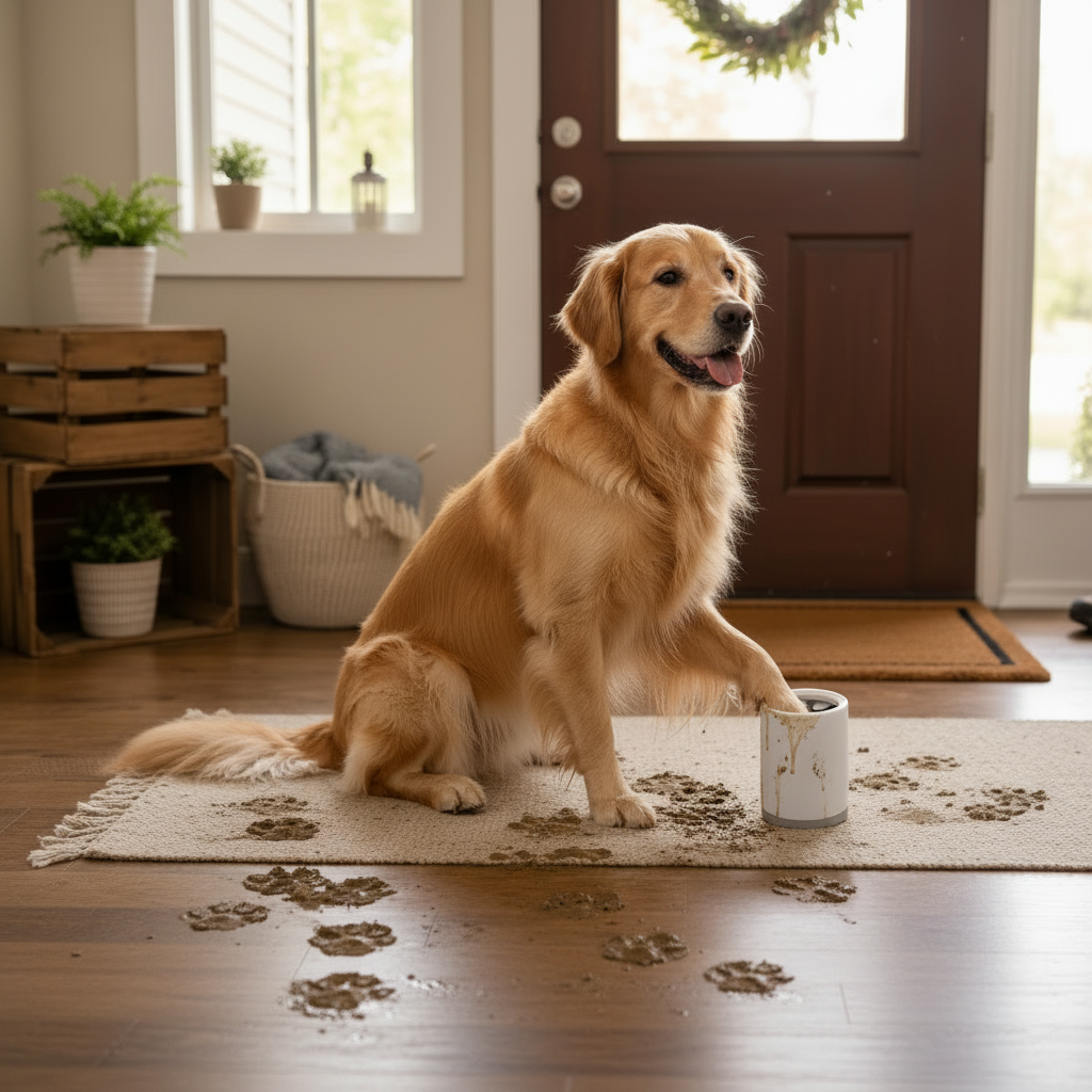 Limpador de Patas para Cachorro — Copo Higienizador com Cerdas de Silicone