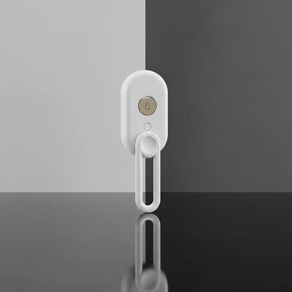 Product Photography — Escova Branca com Fundo Cinza