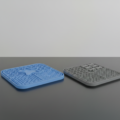Tapete Lambedor - Blue + Grey - 1:1
