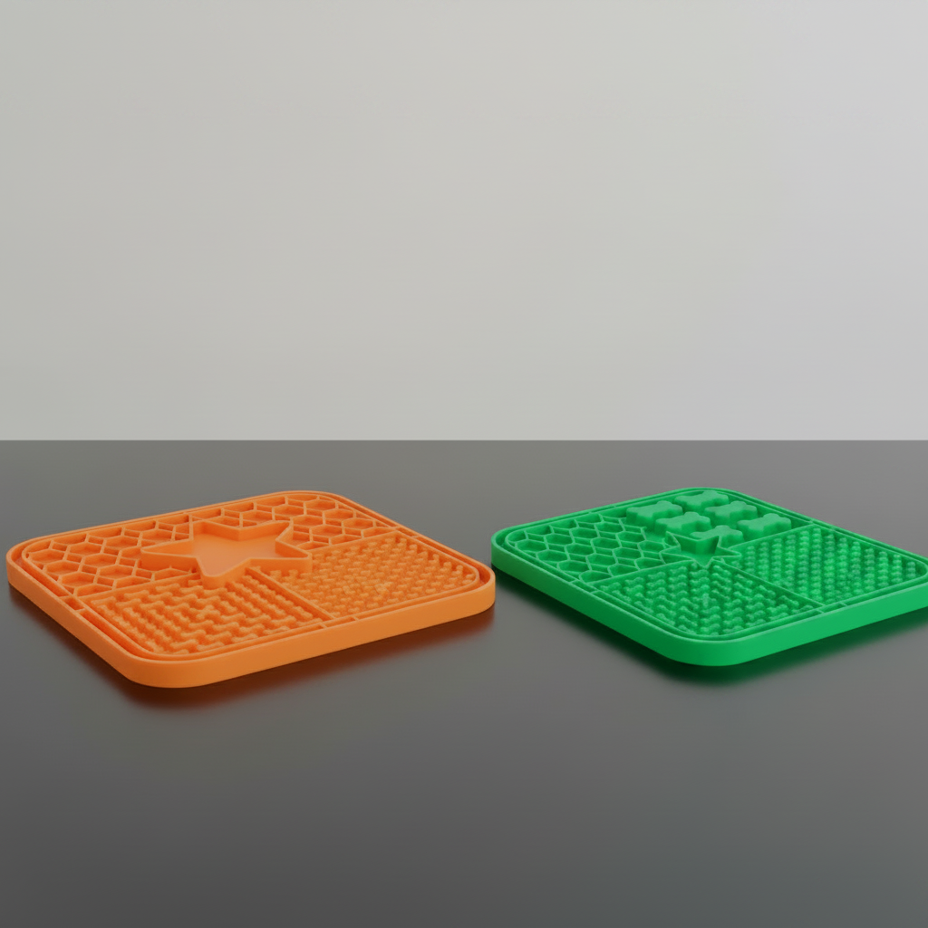 Tapete Lambedor - Orange + Green - 1:1